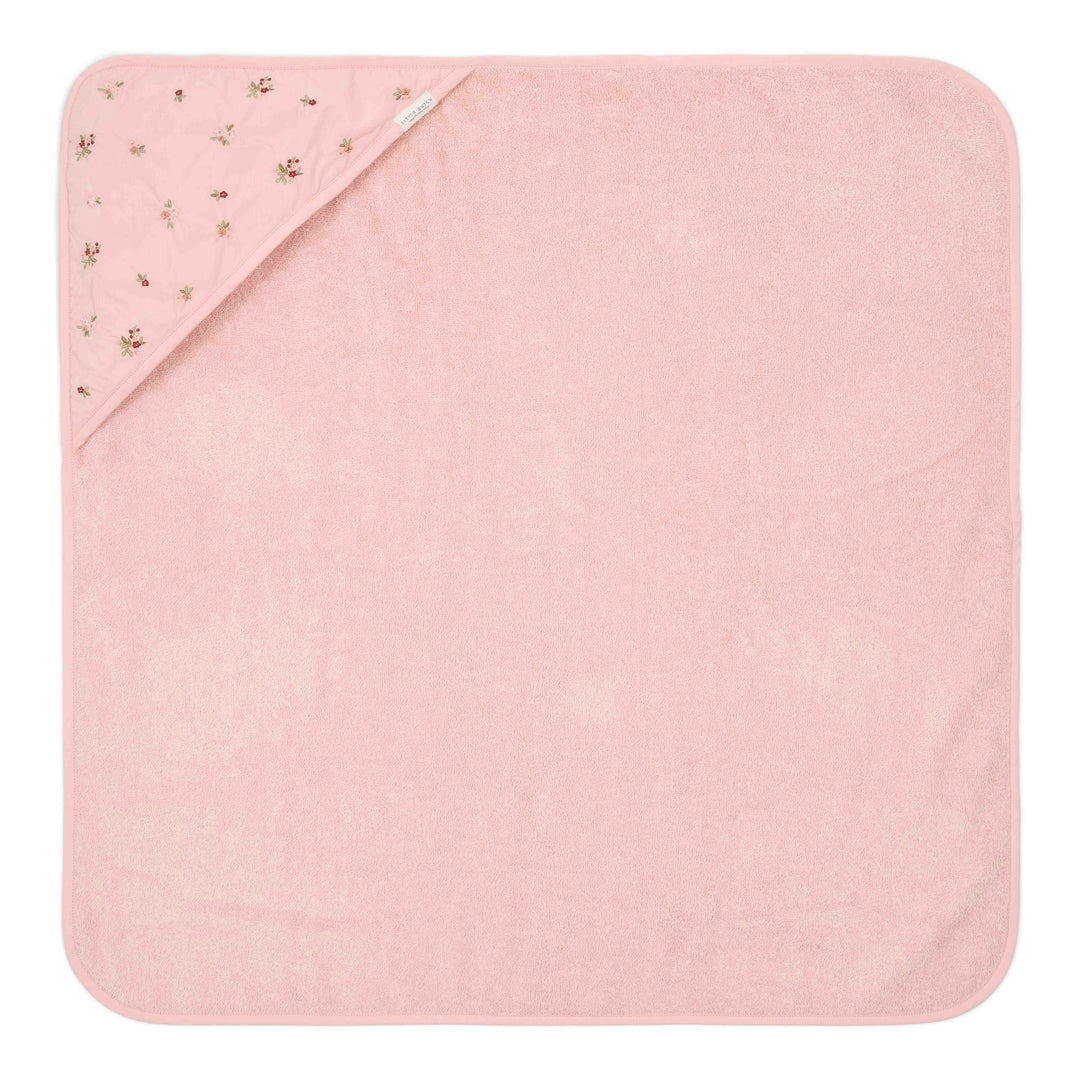 Little Dutch - Hooded Towel - Embroidered Blossom - 75x75cm