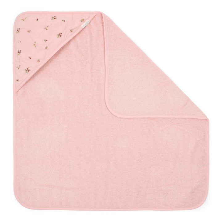 Little Dutch - Hooded Towel - Embroidered Blossom - 75x75cm