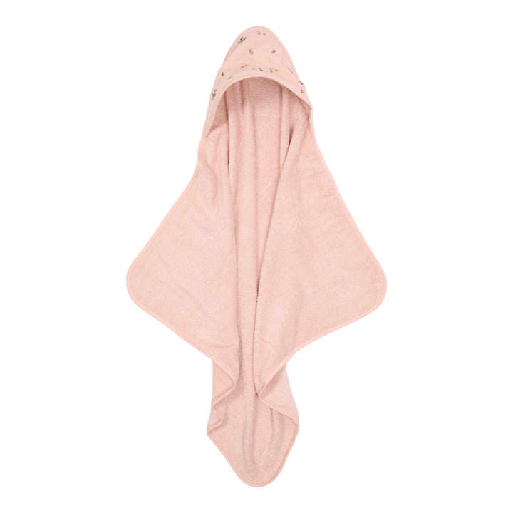 Little Dutch - Hooded Towel - Embroidered Blossom - 75x75cm