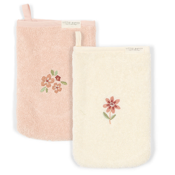 Little Dutch - Embroidered Washcloth Set - Fairy Garden