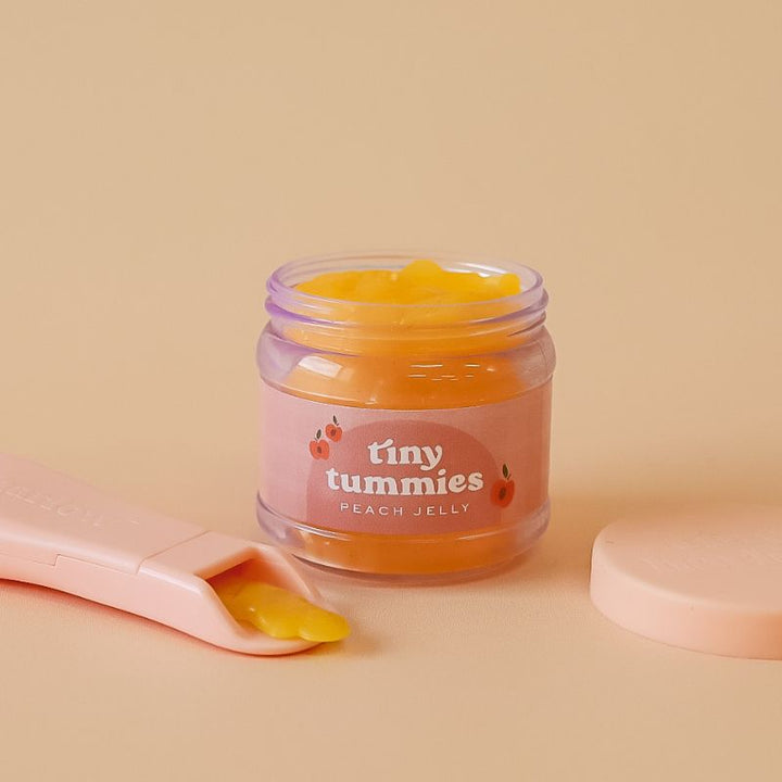 Tiny Harlow - Tiny Tummies - Jar & Spoon Set - Peach Jelly