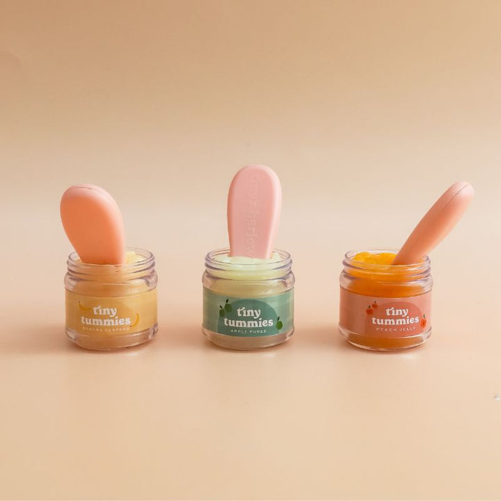 Tiny Harlow - Tiny Tummies - Jar & Spoon Set - Peach Jelly