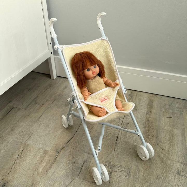 Tiny Harlow - Doll Stroller - Cream Sherpa