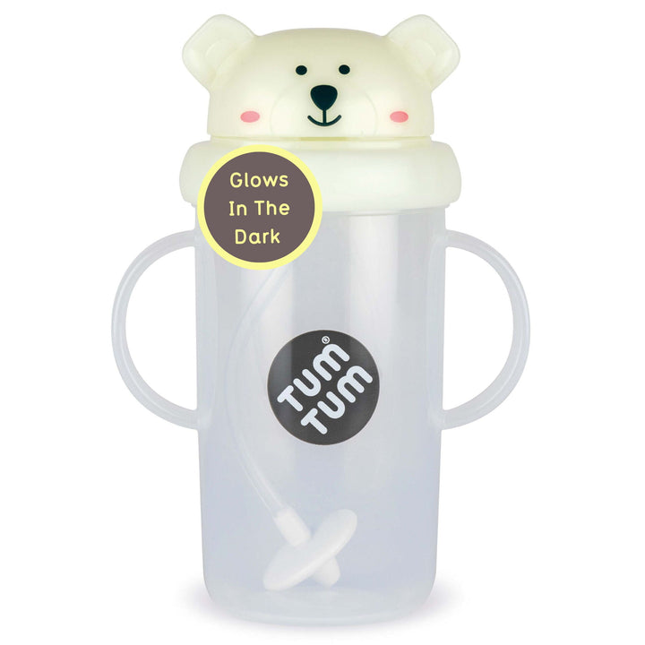 Tum Tum - Large Tippy Up Cup - Pete Polar Bear (Glow in the Dark) - Mabel & Fox