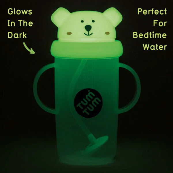 Tum Tum - Large Tippy Up Cup - Pete Polar Bear (Glow in the Dark) - Mabel & Fox