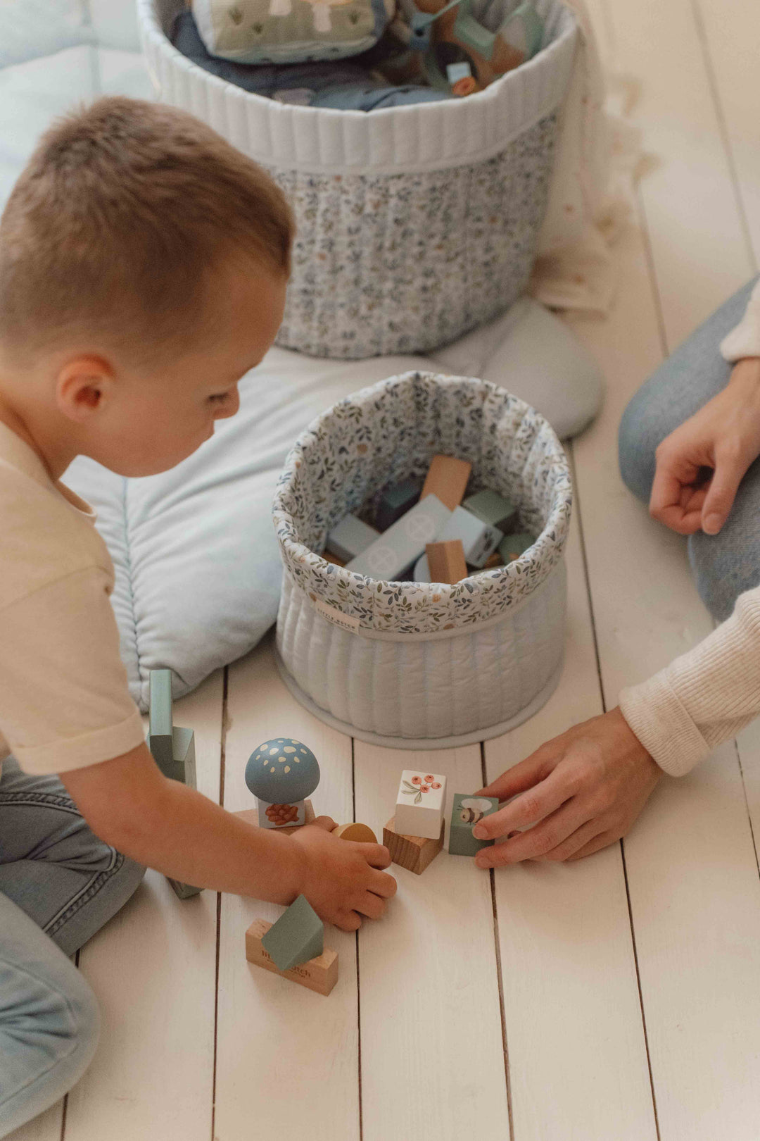 Little Dutch - Quilted Storage Basket - Small - Forest Adventure - Mabel & Fox