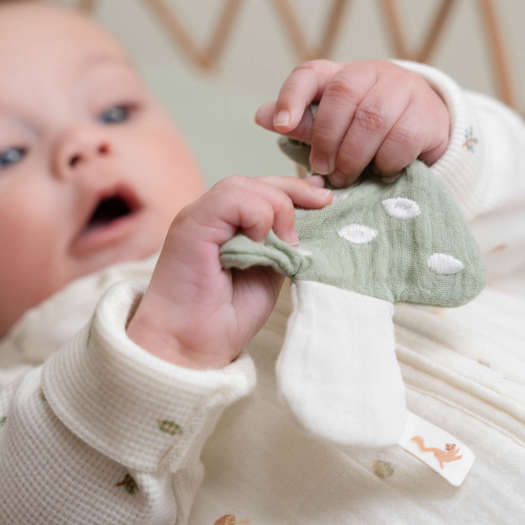 Little Dutch - Pacifier Cloth - Sage Mushroom