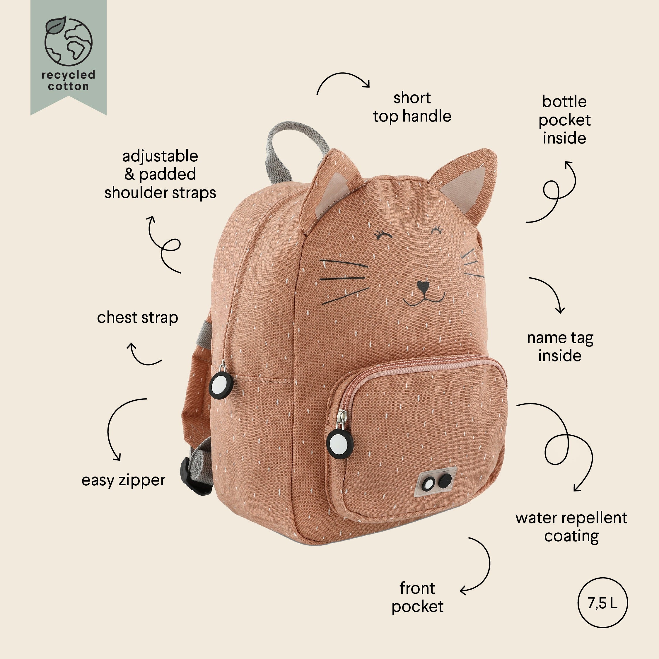 Pottery barn kids cat backpack hotsell