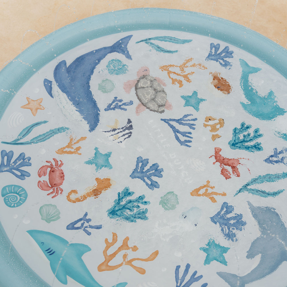 Little Dutch - Sprinkler Mat - Ocean Dreams Blue - Mabel & Fox