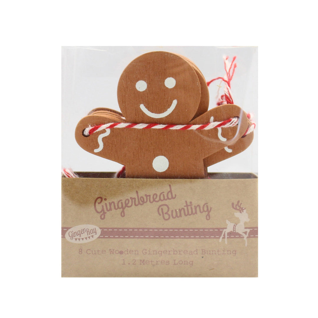 Ginger Ray - Wooden Gingerbread Bunting