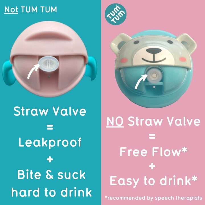 Tum Tum - Large Tippy Up Cup - Pete Polar Bear (Glow in the Dark)