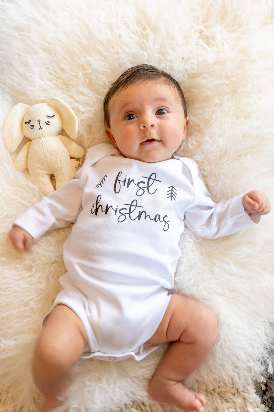 Mabel & Fox - First Christmas Baby Grow