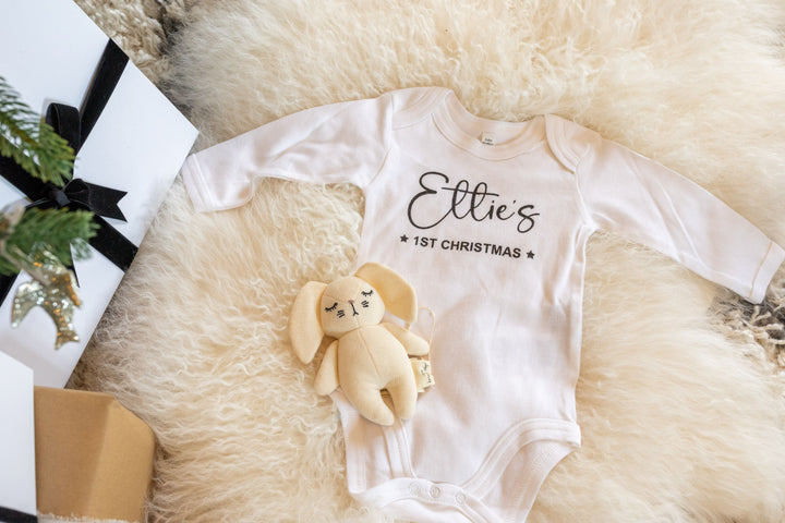 Mabel & Fox - Personalised Christmas Baby Grow - 1st Christmas