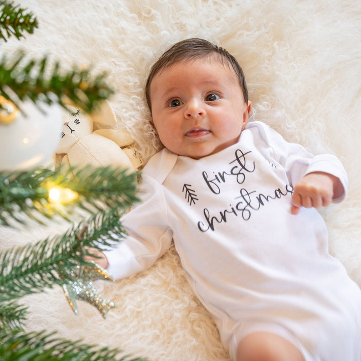 Mabel & Fox - First Christmas Baby Grow