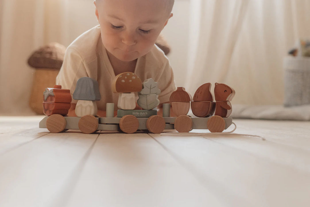 Little Dutch - Stacking Train - Squirrel - Forest Friends