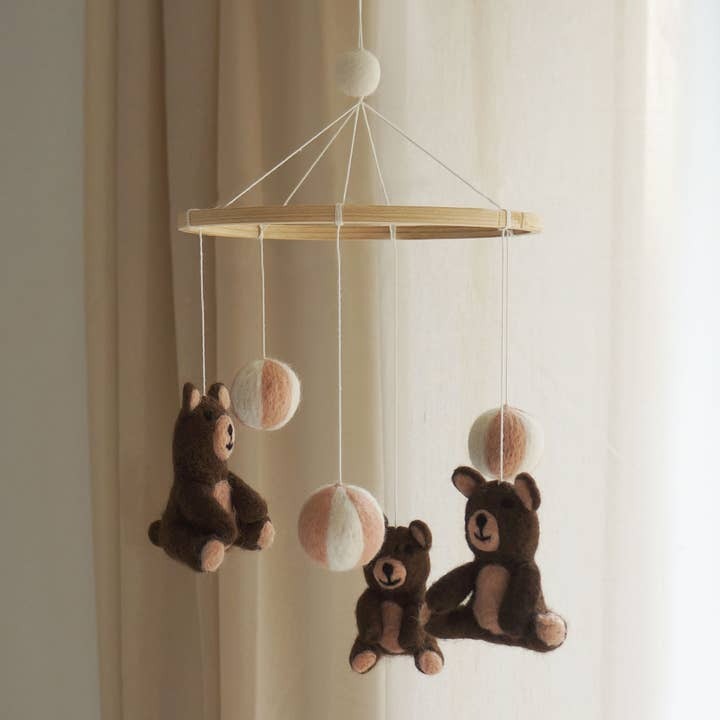 Gamcha - Baby Cot Mobile - Bears & Balls