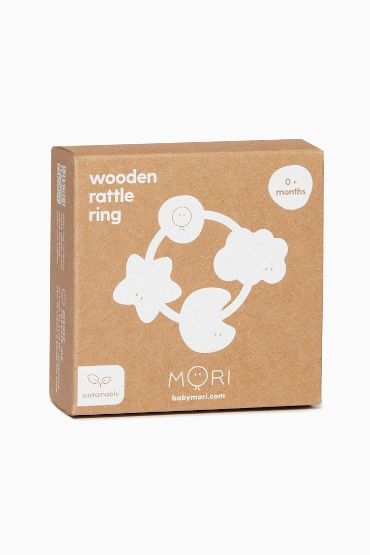 Baby Mori - Wooden Ring Rattle