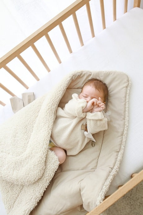 Babyly - Boucle Baby Wrap - Cream - Mabel & Fox