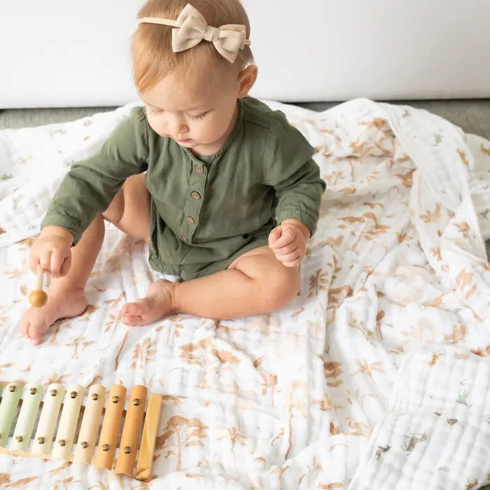 Aden + Anais - Cotton Muslin Dream Blanket - Safari Dream