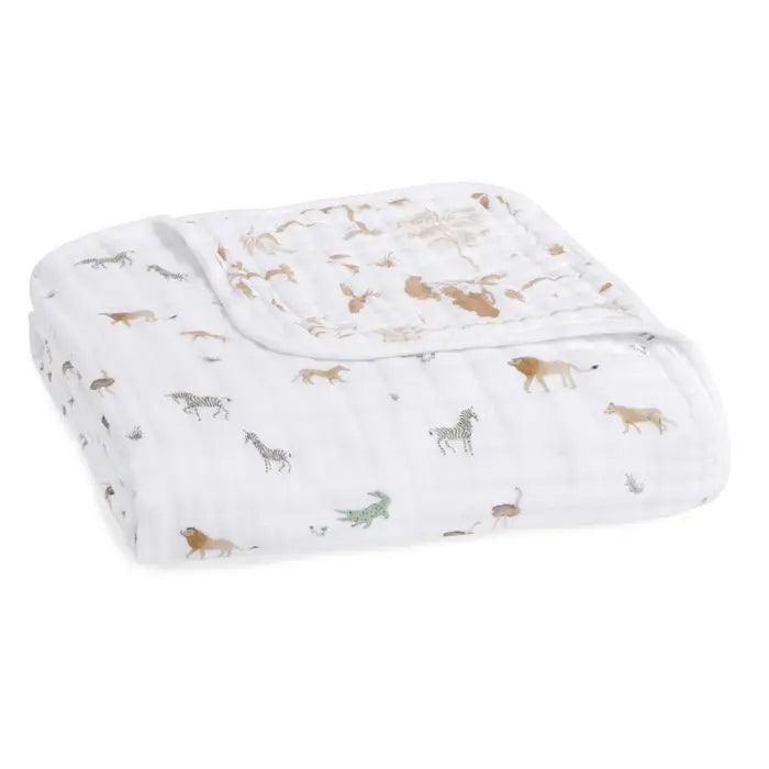 Aden + Anais - Cotton Muslin Dream Blanket - Safari Dream