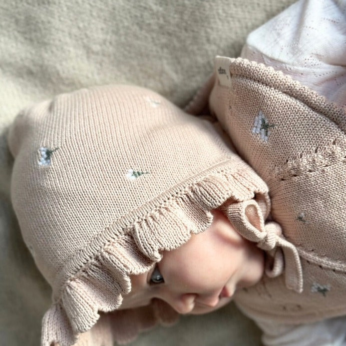 Saga Copenhagen- Baby Bonnet - Mellow Rose