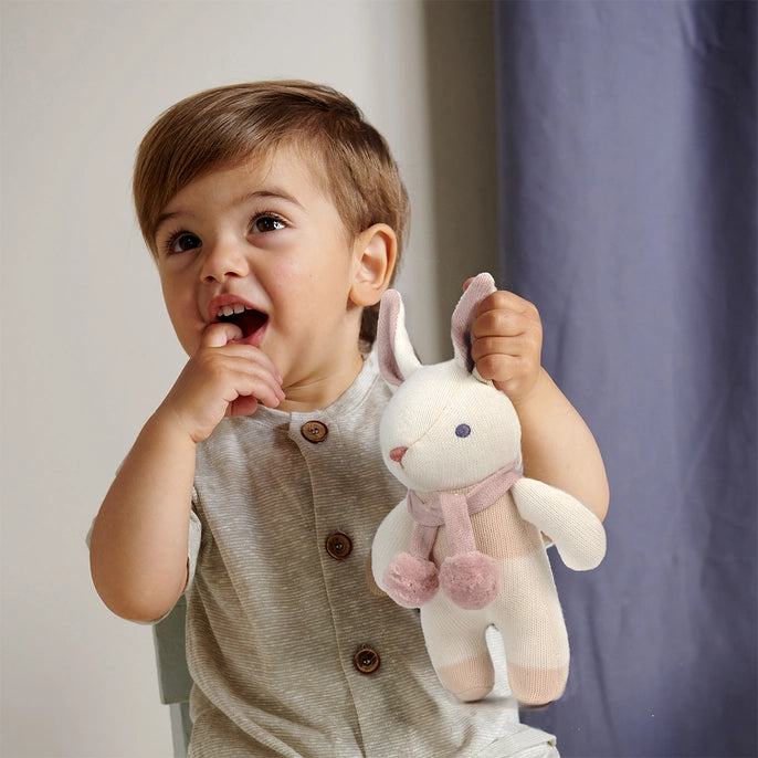 ThreadBear Designs - Bunny Rattle - Cream