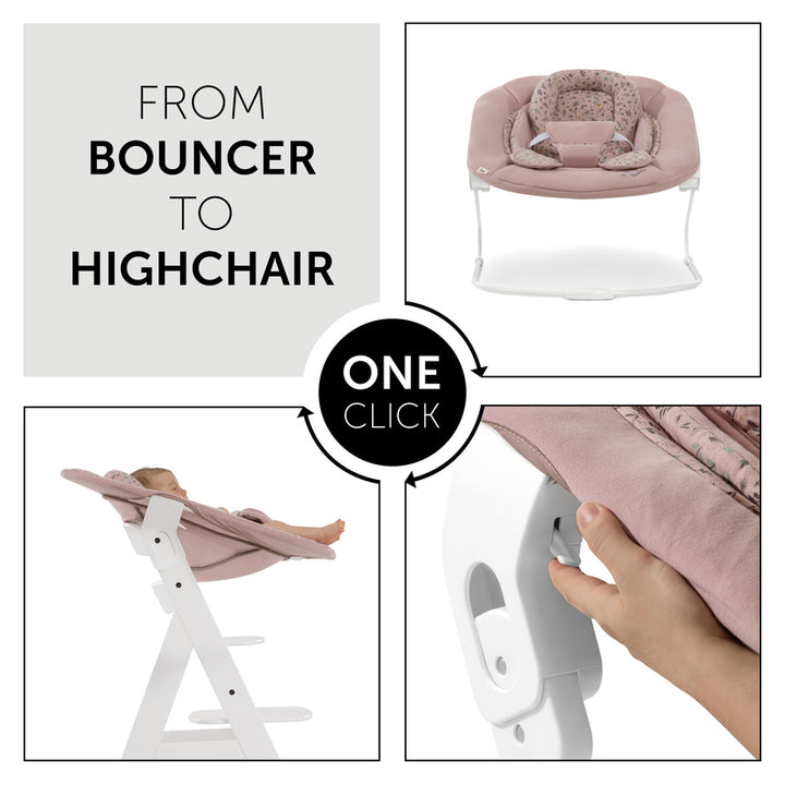 Hauck - Alpha Bouncer 2 in 1 - Disney Bambi Rose - Mabel & Fox