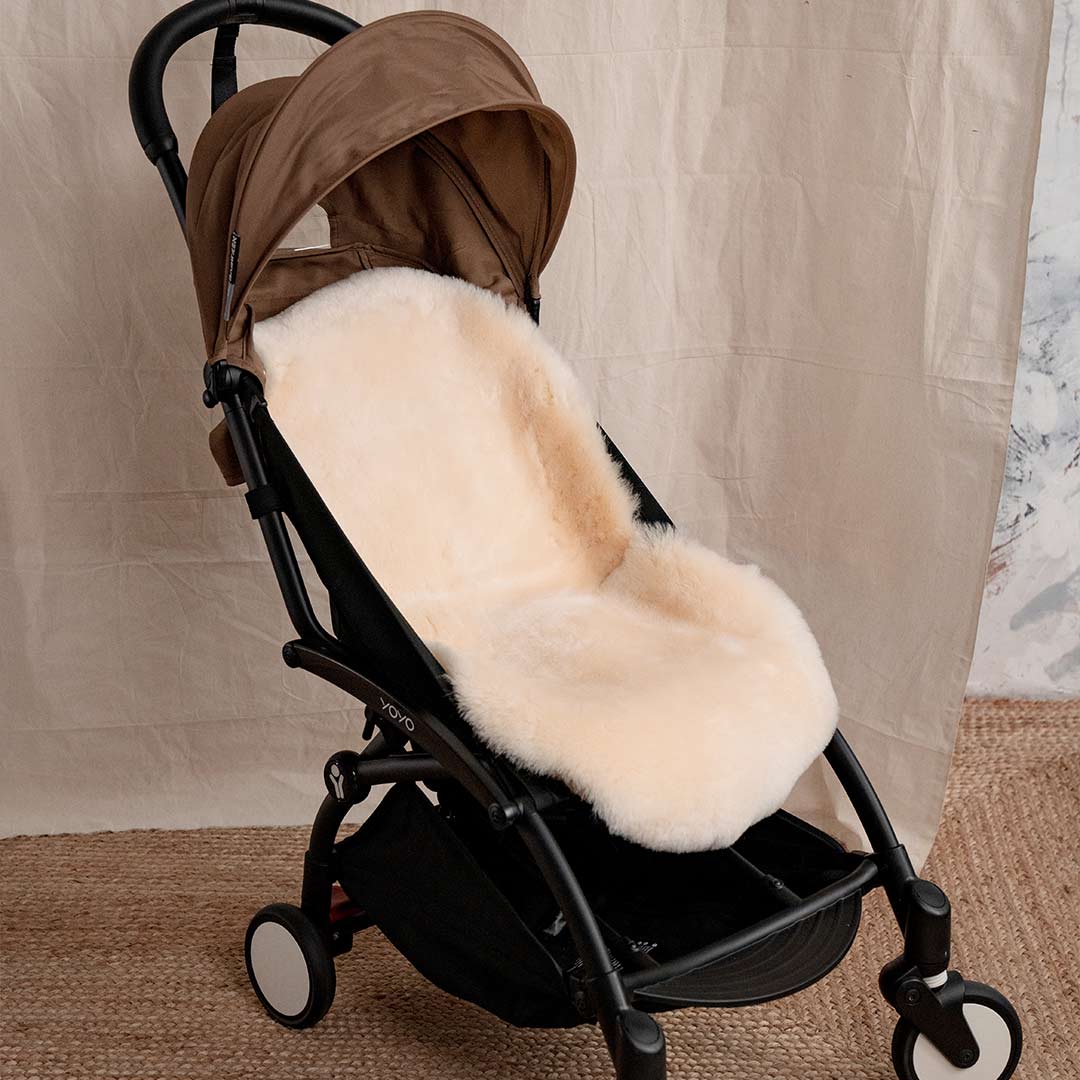 Baa Baby - Sheepskin Pram Liner - Honey