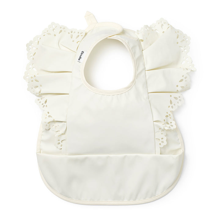 Elodie - Baby Bib - Vanilla White - Mabel & Fox