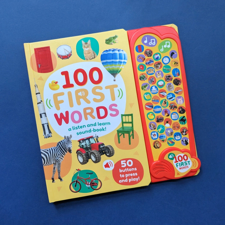 50 Button Photo Sound Book - First Words – Mabel & Fox