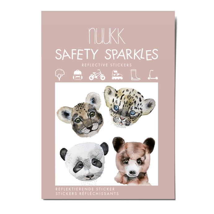 Nuukk - Reflective Safety Sparkle Stickers - Tiny Roar - Mabel & Fox