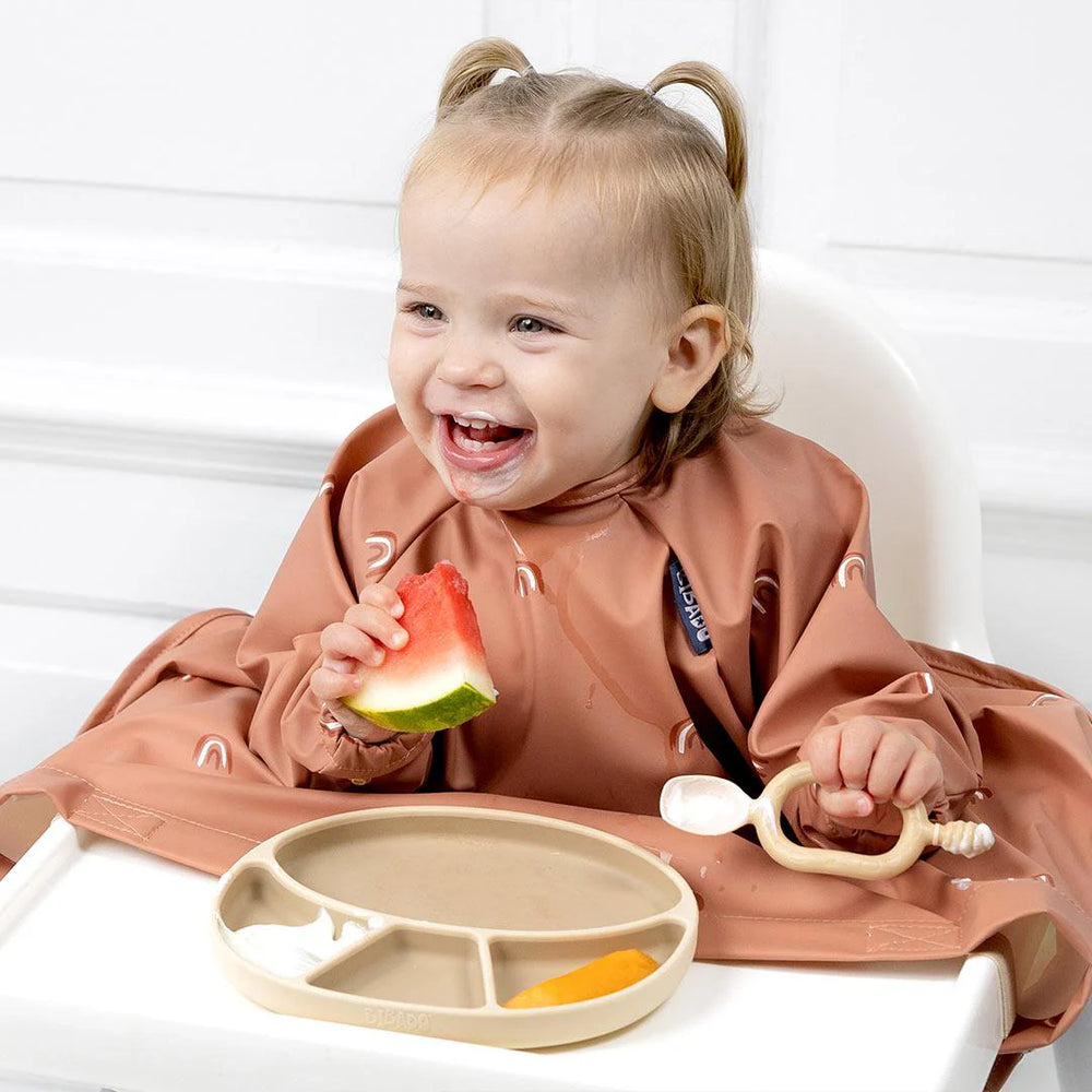 Bibado - Long Sleeve Coverall Bib - Chasing Rainbows - Mabel & Fox