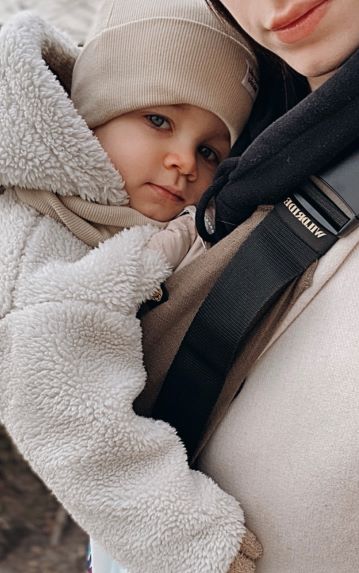 Wildride - Toddler Carrier - Brown Linen - Mabel & Fox