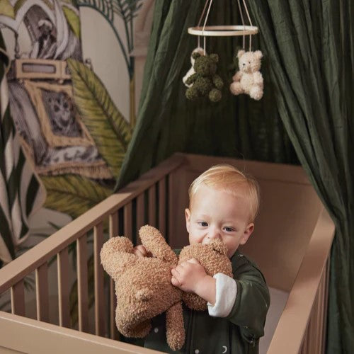 Jollein - Baby Cot Mobile - Teddy Bear Leaf Green/Natural