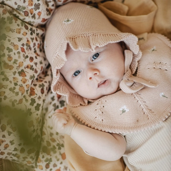 Saga Copenhagen- Baby Bonnet - Mellow Rose