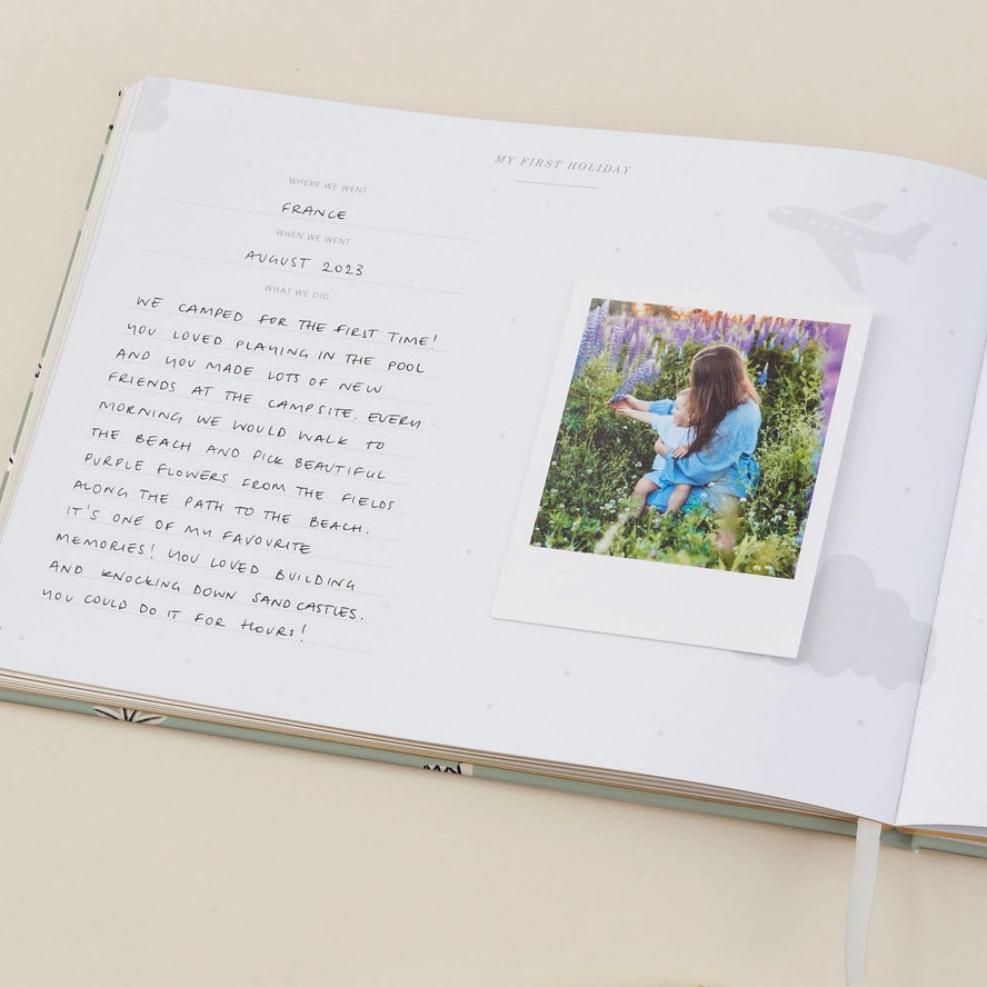 Blush & Gold - Baby Memory Book - Dino