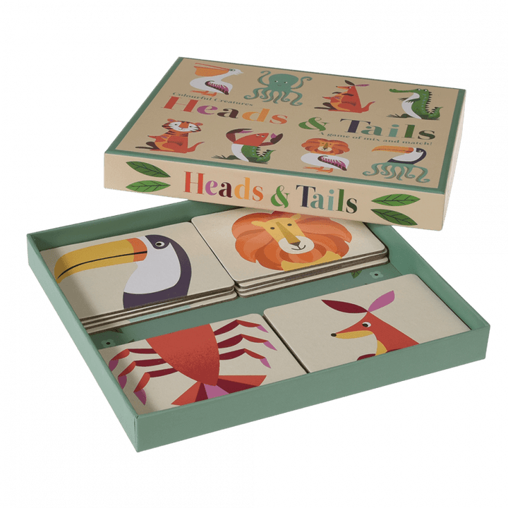 Rex London - Heads and Tails Game - Colourful Creatures