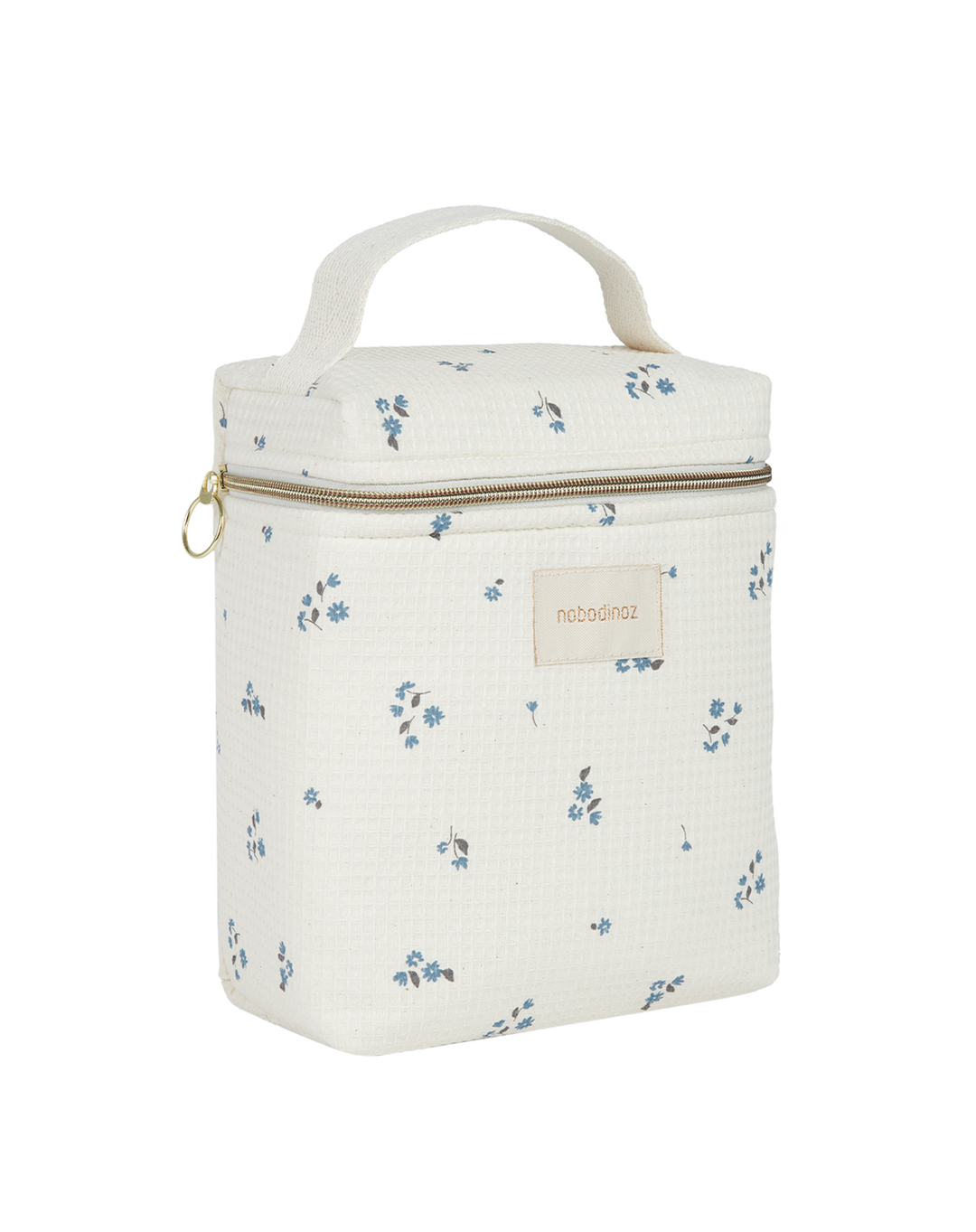 Nobodinoz- Concerto Insulated Baby Bottle And Lunch Bag - Lily Blue