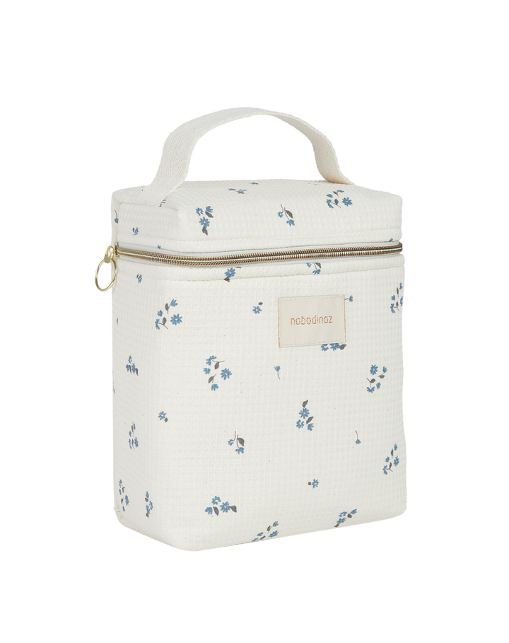 Nobodinoz- Concerto Insulated Baby Bottle And Lunch Bag - Lily Blue