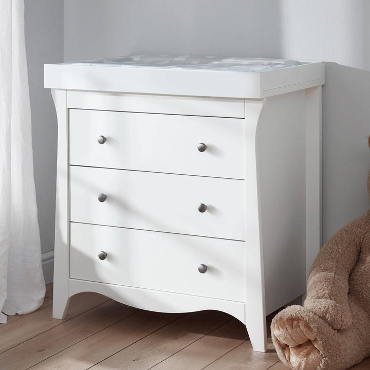 CuddleCo - Clara Drawer Dresser & Changer - White - Mabel & Fox