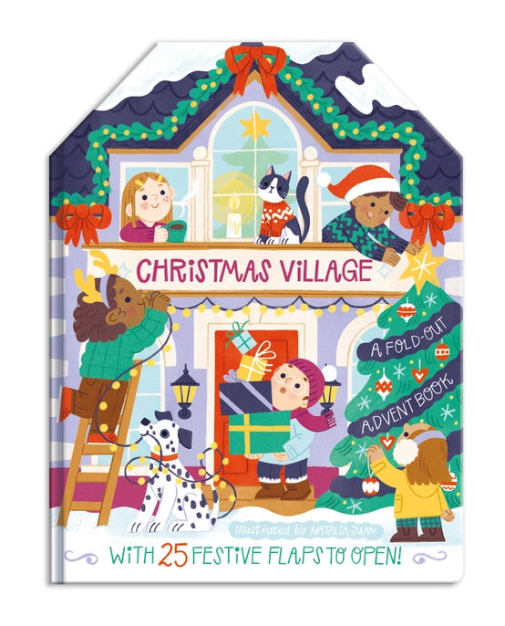 Christmas Advent Concertina Book - Christmas Village