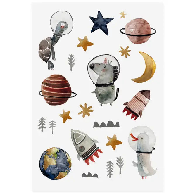 Nuukk - Temporary Organic Tattoo Sheets - Space