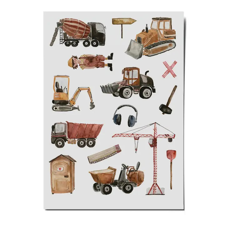 Nuukk - Temporary Organic Tattoo Sheets - Construction Site