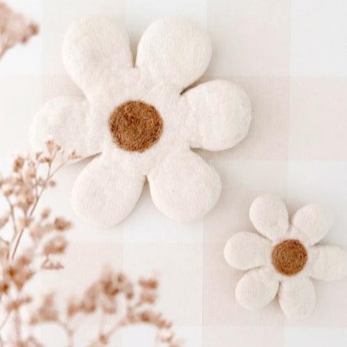 Bee Boheme - Duo of Felted Wool Wall Flowers