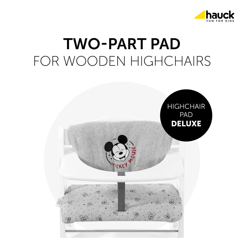 Hauck - Highchair Pad Deluxe - Disney Mickey Mouse Grey