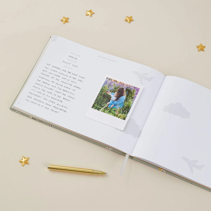 Blush & Gold - Baby Memory Book - Dino