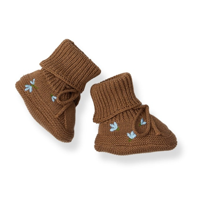 Saga Copenhagen- Baby Booties - Tahin