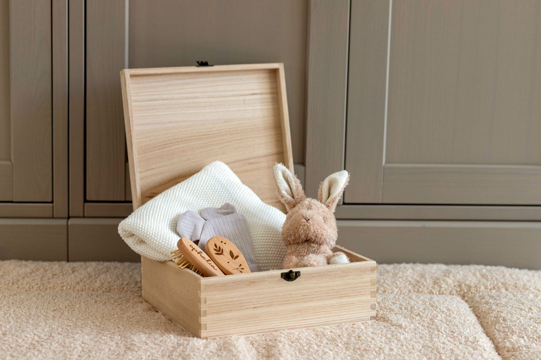 Mabel & Fox - Personalised Wooden Memory Box - Safari