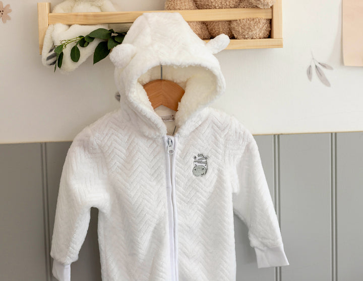 Mabel & Fox - Pramsuit - White Zebra - Mabel & Fox