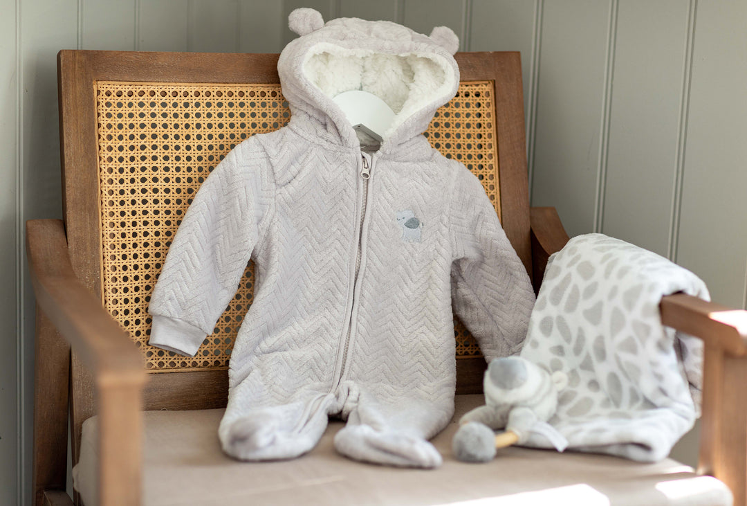 Mabel & Fox - Pramsuit - Grey Elephant - Mabel & Fox